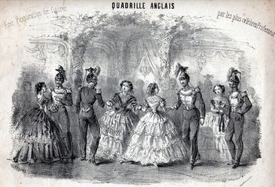 Image result for quadrille 1860s